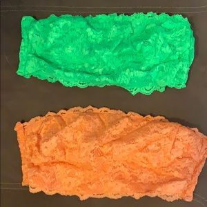 2 Cosabella Bandeau Bra Tops.